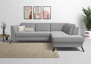 Sit&More Ecksofa, inklusive Sitztiefenverstellung, wahlweise mit Bettfunktion, 15cm hoch