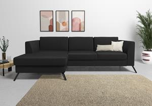 Sit&More Ecksofa, inklusive Sitztiefenverstellung, wahlweise mit Bettfunktion, 15cm hoch