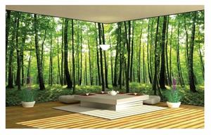 Wallarena Fototapete »XXL Wald Natur Ecke Vlies Tapete Vliestapete Schlafzimmer Wohnzimmer«, Glatt, Landschaft, Vliestapete inklusive Kleister