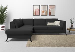 sit&more Ecksofa "Olsen", inklusive Sitztiefenverstellung, wahlweise mit Bettfunktion, 15cm hoch