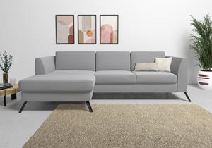 sit&more Ecksofa, inklusive Sitztiefenverstellung, wahlweise mit Bettfunktion, 15cm hoch