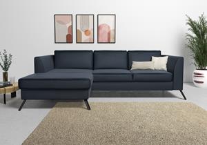 Sit&More Ecksofa, inklusive Sitztiefenverstellung, wahlweise mit Bettfunktion, 15cm hoch