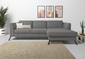 Sit&More Ecksofa, inklusive Sitztiefenverstellung, wahlweise mit Bettfunktion, 15cm hoch