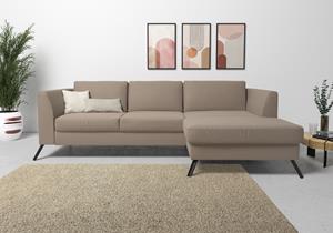 Sit&More Ecksofa, inklusive Sitztiefenverstellung, wahlweise mit Bettfunktion, 15cm hoch