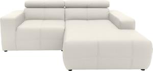 Domo Collection Ecksofa Brandon, Mit Kopfteilverstellung, auch in Leder