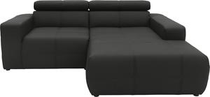 Domo Collection Ecksofa Brandon, Mit Kopfteilverstellung, auch in Leder