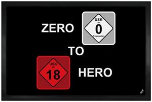 1art1 Fußmatte »Gaming - From Zero To Hero«, , Höhe 5 mm