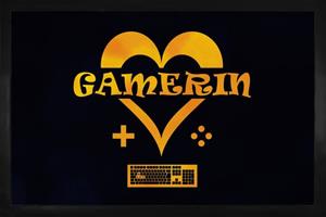 1art1 Fußmatte »Gaming - Gamerin«, , Höhe 5 mm
