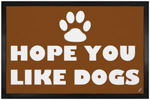 1art1 Fußmatte »Hunde - Hope You Like Dogs«, , Höhe 5 mm