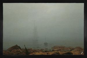 1art1 Fußmatte »Caspar David Friedrich - Der Nebel, 1807, Detail«, , Höhe 5 mm