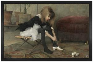 1art1 Fußmatte »Helene Schjerfbeck - Die Tanzschuhe, 1882«, , Höhe 5 mm