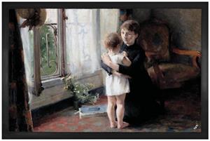 1art1 Fußmatte »Helene Schjerfbeck - Mutter Und Kind, 1886«, , Höhe 5 mm