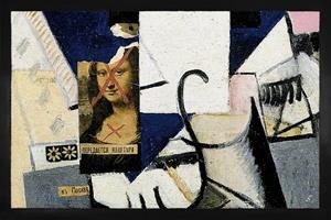 1art1 Fußmatte »Kasimir Malewitsch - Komposition Mit Mona Lisa, 1914«, , Höhe 5 mm