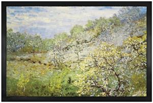 1art1 Fußmatte »Claude Monet - Apfelbäume In Blüte, 1873«, , Höhe 5 mm