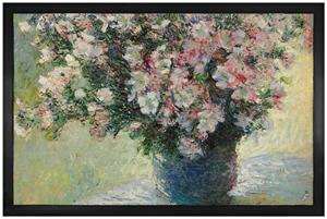 1art1 Fußmatte »Claude Monet - Blumenstrauß aus Malven, 1881«, , Höhe 5 mm