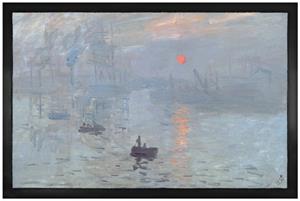 1art1 Fußmatte »Claude Monet - Impression, Sonnenaufgang, 1872«, , Höhe 5 mm