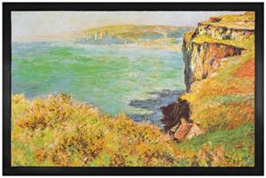 1art1 Fußmatte »Claude Monet - Klippe in Varengeville, 1882«, , Höhe 5 mm
