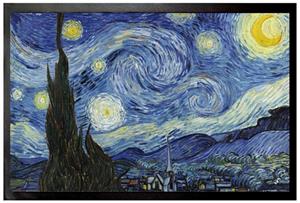 1art1 Fußmatte »Vincent Van Gogh - Die Sternennacht, 1889«, , Höhe 5 mm
