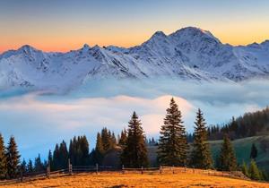 Wallarena Fototapete »Berge Landschaft Natur Vlies Tapete Wohnzimmer Schlafzimmer Wandtapete«, Glatt, Natur, Vliestapete inklusive Kleister