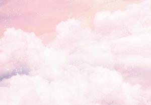 Wallarena Fototapete »Kinderzimmer Mädchen Himmel Wolken Rose Vlies Tapete Vliestapete«, Glatt, Kinder, Natur, Vliestapete inklusive Kleister