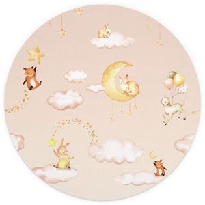 K&L WALL ART Fototapete »Fototapete Baby Kinderzimmer Waldtiere Fuchs Hase gute Nacht Vliestapete«, große Kinder Motivtapete