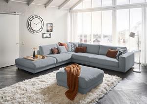 Places Of Style Ecksofa Nizza, incl. 3 Flatterkissen, wahlweise mit Flecken-Schutz-Bezug Easy care