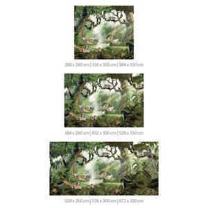 K&L WALL ART Fototapete »Fototapete Baby Kinderzimmer Elefant Tiger Regenwald Löwe Vliestapete«, große XXL Motivtapete