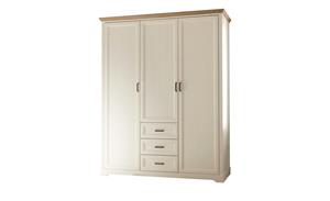 Kleiderschrank ¦ weiß ¦ Maße (cm): B: 163 H: 205,5 T: 64  - Möbel Kraft