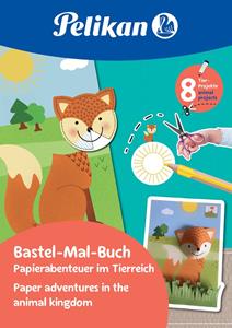 Bastel- und Ausmalbuch , Tierreich, , DIN A4