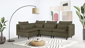 Andas Ecksofa ALVIK, (4 St.), zusammengesetzt aus Modulen, erweiterbar mit Modulen der Serie Alvik