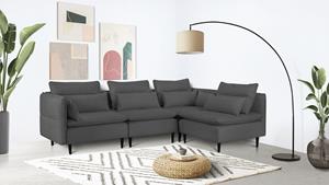 Andas Ecksofa ALVIK, (4 St.), zusammengesetzt aus Modulen, erweiterbar mit Modulen der Serie Alvik