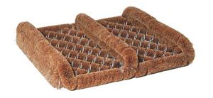 Bürstenhaus Redecker Fußmatte »Kokos-Fußabtreter mit Seitenleisten, 30 x 35 cm«, 