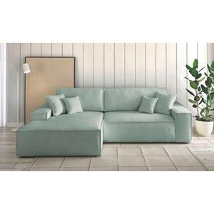 andas Ecksofa »Finnley«, mit Bett-Funktion (Liegefläche 210x136 cm), Bettkasten