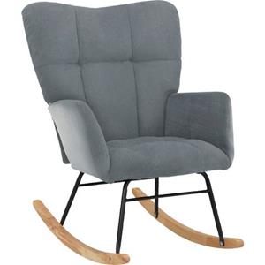 INOSIGN Schaukelsessel "Anika", (1 St.), Sitz und Rücken gepolstert, Beine aus Metall und Holz, Sitzhöhe 48 cm