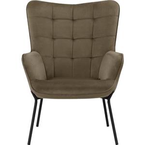 OTTO products Loungesessel "Luukas", (1 St.), Stoff recyceltes Polyester, Sitz und Rücken gepolstert, Sitzhöhe 46 cm