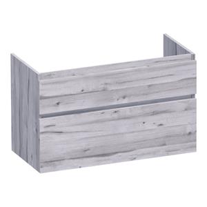 Saniclass Advance Wastafelonderkast - 100x46x60cm - 2 softclose greeploze lades - 1 sifonuitsparing - MFC - Birch OK-AD100BR