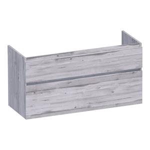 Saniclass Advance Wastafelonderkast - 120x46x60cm - 2 softclose greeploze lades - 1 sifonuitsparing - MFC - Birch OK-AD120-1BR