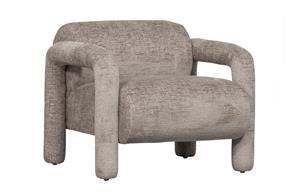 Woood Lenny Fauteuil - Polyester - Zand - 65x76x82
