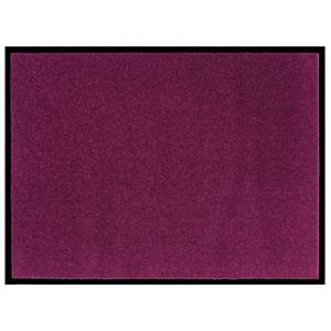 Fußmatte waschbare In- & Outdoor Fußmatte Uni einfarbig Violet Violett, Teppich Boss, rechteckig, Höhe: 7 mm