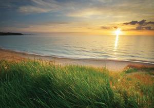 Wallarena Fototapete »Meer Strand Sonne Vlies Tapete Wohnzimmer Schlafzimmer Wandtapete«, Glatt, Landschaft, Vliestapete inklusive Kleister