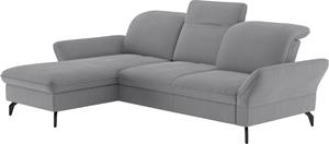 sit&more Ecksofa "Leandro L-Form", Wahlweise mit Bett-, Kopfteil - und Armlehnfunktion, sowie Bettkasten