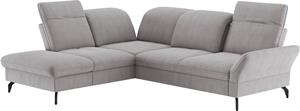 Sit&More Ecksofa, Wahlweise mit Bett-, Kopfteil - und Armlehnfunktion, sowie Stauraum