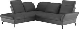 Sit&More Ecksofa, Wahlweise mit Bett-, Kopfteil - und Armlehnfunktion, sowie Stauraum