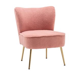 Lizzely Garden & Living Fauteuil Zitbank 1 Persoons Teddy Roze Stoel