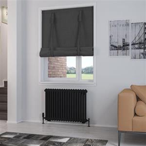 Eastbrook Rivassa 2 koloms radiator 85x60cm staal 1133W zwart mat