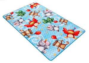 Fußmatte Lovely Kids LK-4, Böing Carpet, rechteckig, Höhe: 2 mm, Schmutzfangmatte, Motiv Zootiere, Kinderzimmer