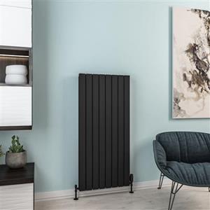 Eastbrook Hadleigh radiator 55x120cm aluminium 1558W zwart mat