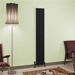 Eastbrook Tordino radiator 30x180cm aluminium 864W zwart mat