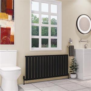 Eastbrook Deddington radiator 125x60cm 1212W zwart mat