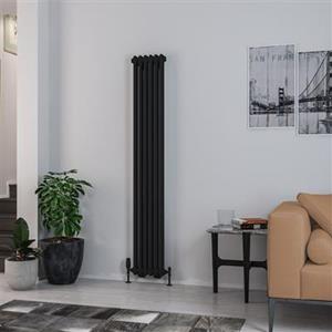 Eastbrook Rivassa 2 koloms radiator 30x180cm staal 933W zwart mat